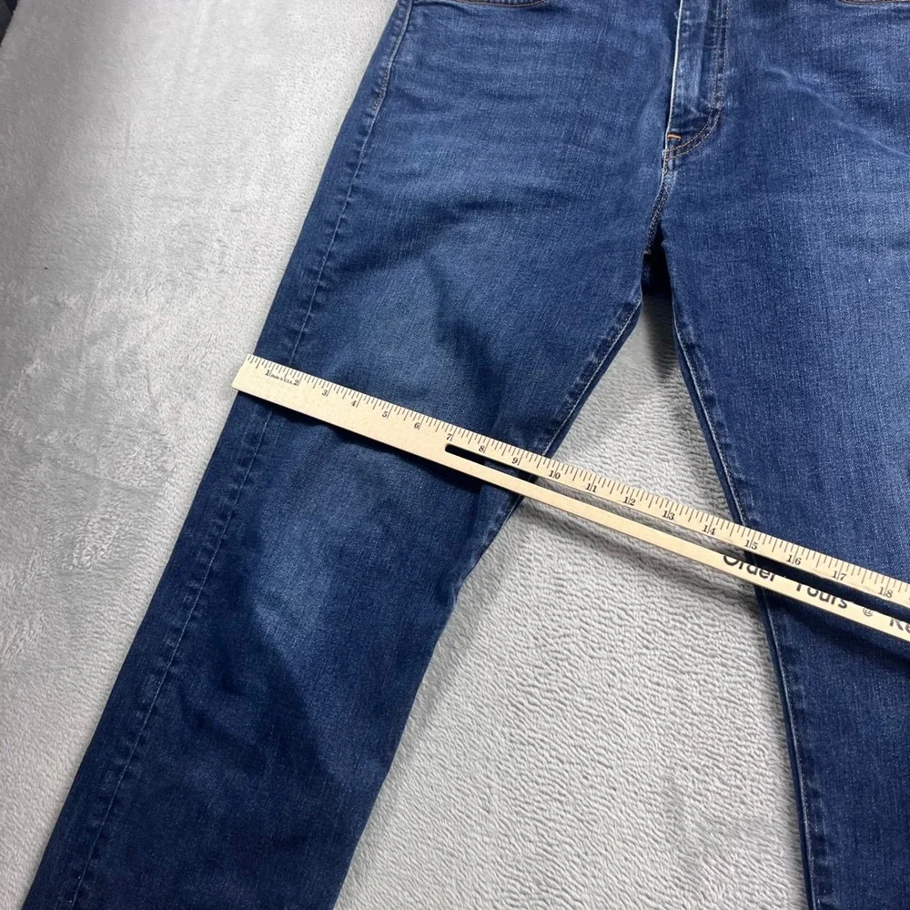 Revtown Automatic Mens Jeans 34x30 Blue Dark Wash Stretch Denim Straight Leg